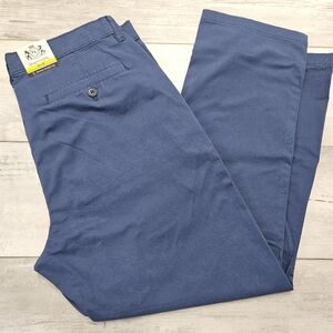 English Laundry Slimmer Straight Leg Pants Mens 32x29 Blue Chino Casual New
